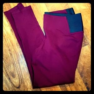 • Maroon Workout & Fashion Leggings •